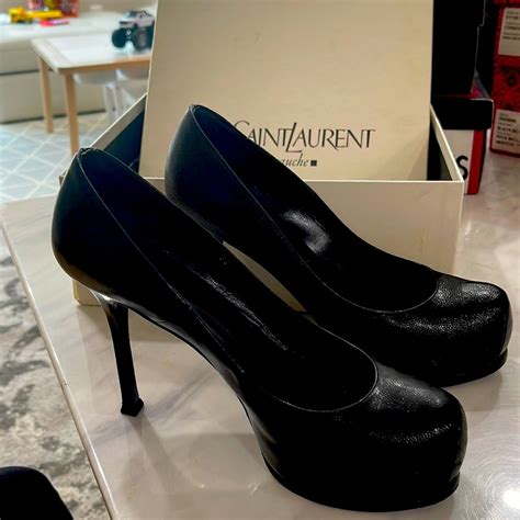 ysl tribtoo pumps sale|SAINT LAURENT Tribtoo Pumps 38 31017 .